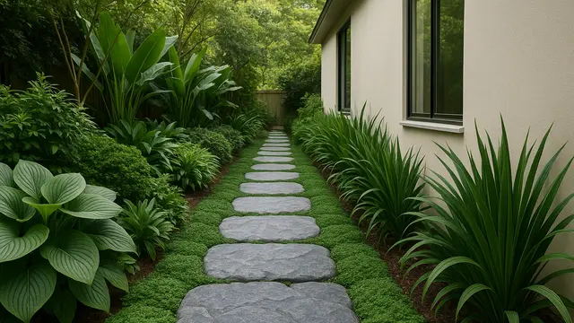 Gambar Taman Samping Rumah 1 Meter/ Ilustrasi gambar oleh AI