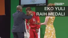 Eko Yuli Wirawan berhasil meraih medali perak dalam Olimpiade Rio 2016