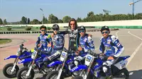 Muhammad Faerozi saat menjajal MiniGP di akademi milik Valentino Rossi (dok: Yamaha Motor Racing)