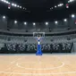 Suasana Lapangan di Indonesia Arena, Senayan, Jakarta, Selasa (11/7/2023). Indonesia Arena ini akan menjadi salah satu venue Piala Dunia Bola Basket atau FIBA World Cup 2023. (Bola.com/M Iqbal Ichsan)