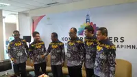 Himpunan Pengusaha Muda Indonesia (HIPMI) menggelar konferensi pers mengenai rencana Sidang Dewan Pleno II dan RAPIMNAS di kantor HIPMI, Bidakara II, Jakarta Selatan (2/3/2018).