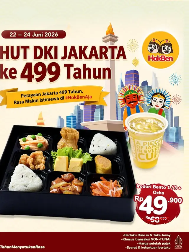 HokBen: Bento Hemat dengan Ocha Gratis