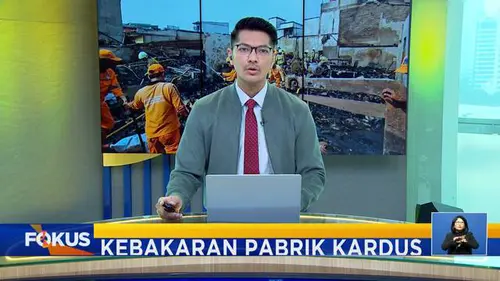 Fokus : Kebakaran Melanda Pabrik Kardus di Kalideres, Jakarta Barat