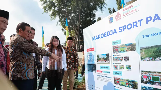 Gubernur DKI Jakarta Pramono Anung meresmikan Maroedja Sport Park di Kembangan, Jakarta Barat.