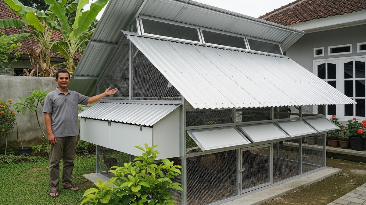 7 Model Kandang Ayam Modern Ventilasi Silang Bebas Lembap, Solusi Anti Bau dan Penyakit