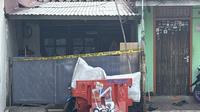 Rumah kontrakan suami bakar istri di Jakarta Timur. (Liputan6.com/Ady Anugrahadi)