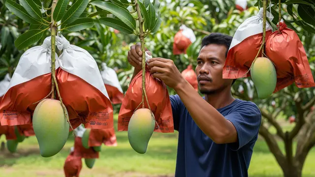 Kapan Waktu Tepat Membungkus Buah Mangga agar Tidak Rontok? Ini 4 Panduannya