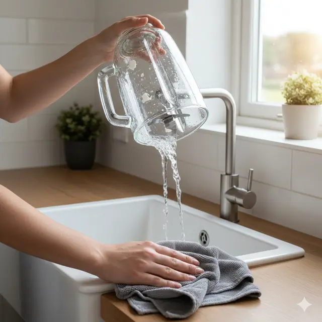 Cara Membersihkan Blender dengan Cangkang Telur (Foto: Gemini AI)