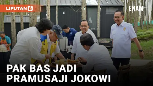 VIDEO: Aksi Menteri PUPR Basuki Kembali Jadi Sorotan, Kini Jadi Pramusaji Dadakan Sarapan Jokowi