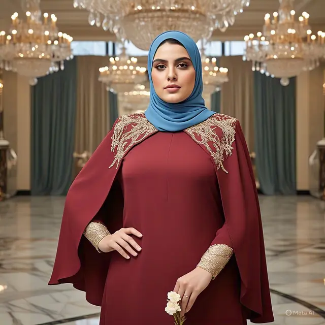 Tunik dengan Aksen Cape untuk Tampilan Dramatis