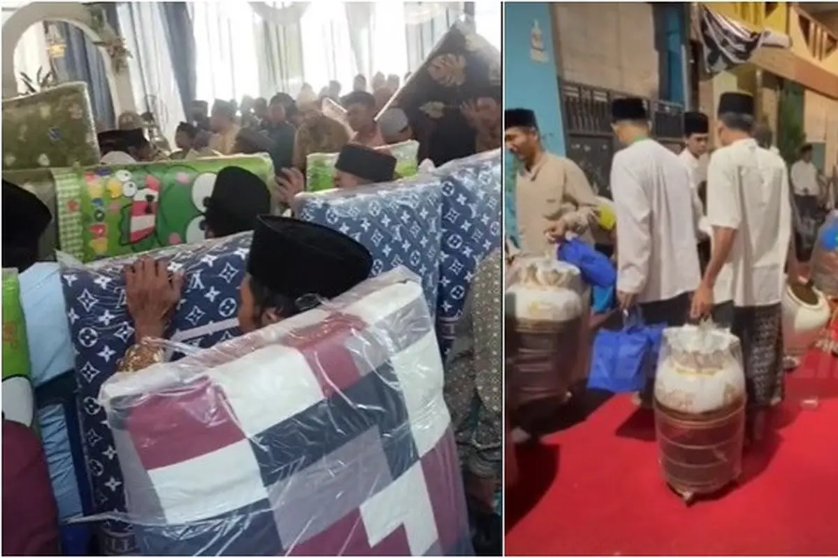 6 Potret Suvenir Berukuran Besar dari Kondangan, Kasur hingga Sangkar Burung