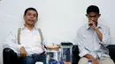 Penjaga gawang PSAP Sigli, Agus Rohman (kanan) memenuhi panggilan Komdis PSSI di Jakarta, (22/5/2014). (Liputan6.com/Helmi Fithriansyah)