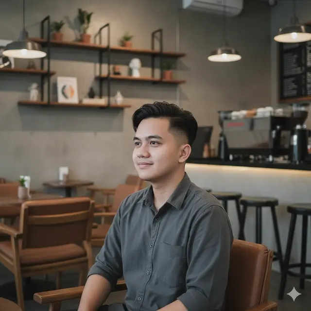 Model Rambut Pendek Pria Wajah Bulat