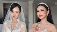 Gaun Putih Jessica Jane di Hari Pernikahannya Bersama Erwin Phan. [@imelvilentcia]