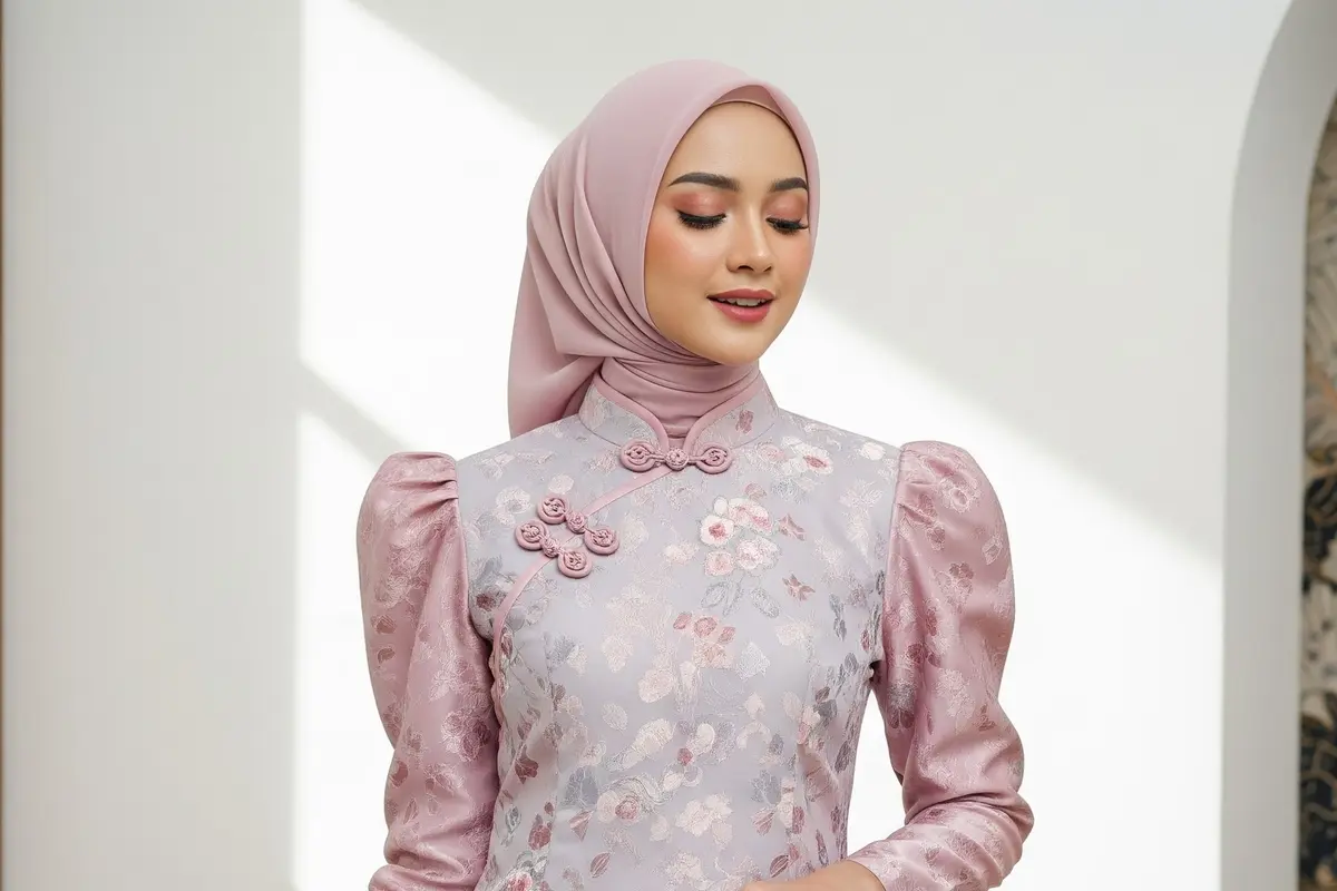 Model Dress Cheongsam Terbaru 2026 untuk Lebaran (Image by Gemini AI)