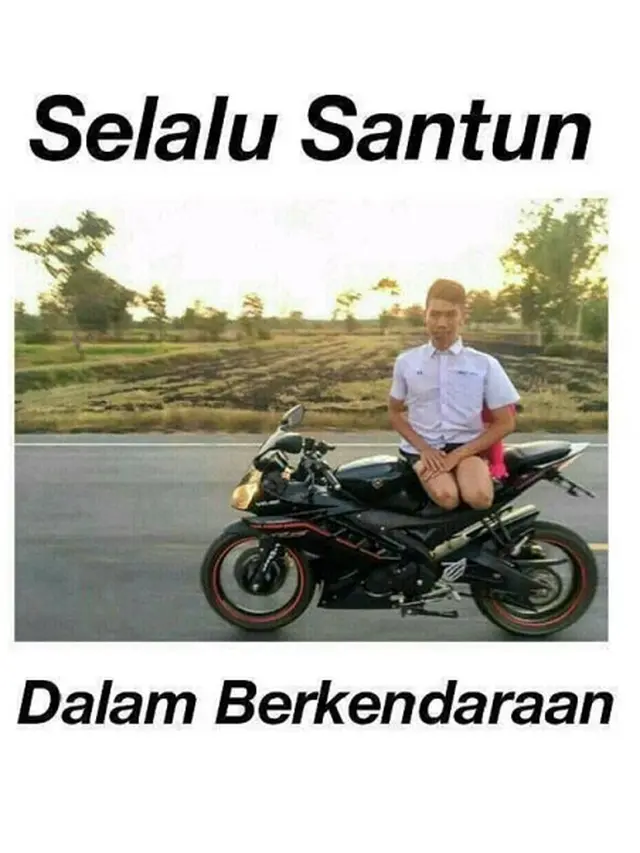 Bikin Ngakak, Kumpulan Foto Pengendara Motor Ini Hanya Terjadi di Indonesia