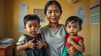 penyebab stunting pada anak ©Ilustrasi dibuat AI