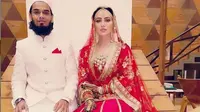 Sana Khan menikah. (dok. Instagram @sanakhaan21/https://www.instagram.com/p/CH4hubAgXTa/Dinny Mutiah)
