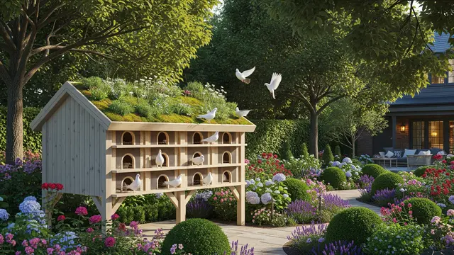 Kandang Merpati dengan Atap Hijau (Green Roof)