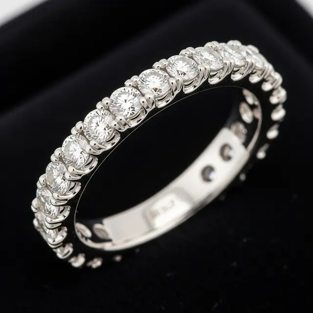 Model Cincin Nikah Emas Putih (Image by Gemini AI)