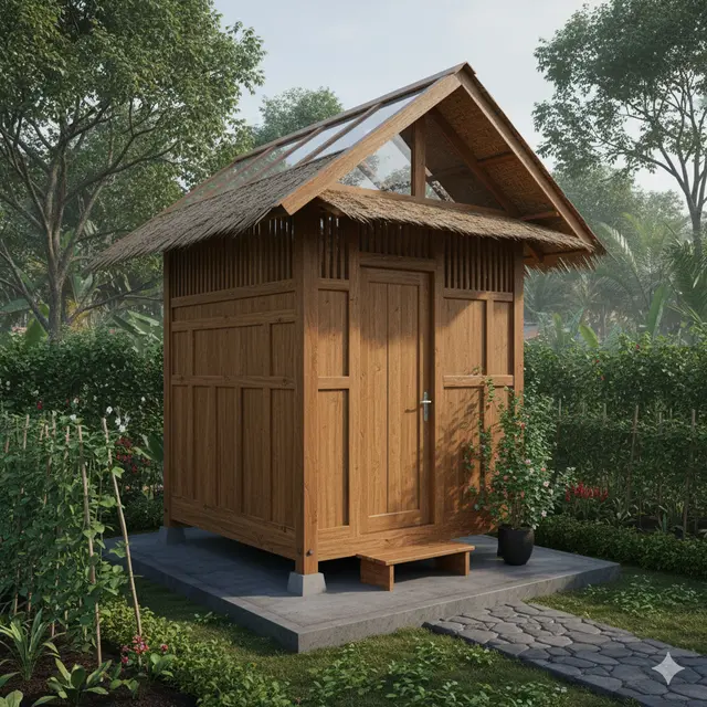 7 Desain Toilet Outdoor di Desa yang Asri tapi Tetap Indah, Perpaduan Alam dan Fungsionalitas