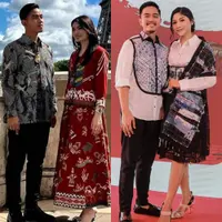 Lihat di sini beberapa potret gaya menantu perempuan Presiden Jokowi saat mendampingi suami bekerja.