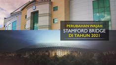 Video infografis tentang perkembangan 5 Stadion besar di Kota London termasuk Chelsea