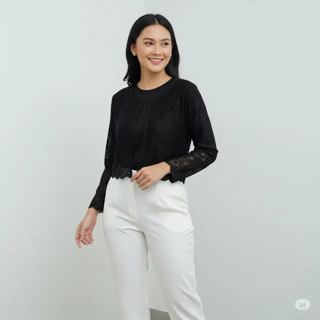 9 Inspirasi Model Cardigan Brokat Modern: Tampil Mewah dan Stylish