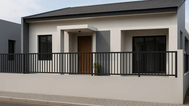 10 Model Pagar Tembok Rumah Minimalis Murah dan Estetik di 2025/ Ilustrasi AI