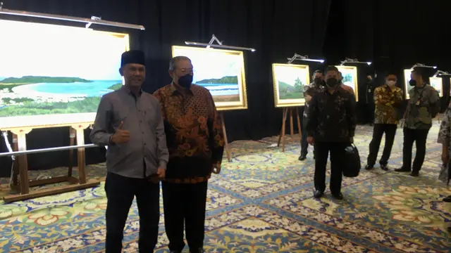 SBY dan keluarga menggelar acara peringatan 1.000 hari kepergian Ani Yudhoyono di JCC, Senayan, Jakarta. (Liputan6.com/Delvira Hutabarat)