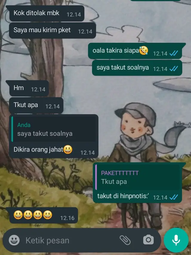 7 Chat WhatsApp Kurir Antar Paket ke Pelanggan Ini Kocak, Malah Diajak Ribut