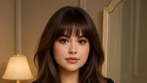 Model Rambut Layer Panjang Wajah Bulat/AI