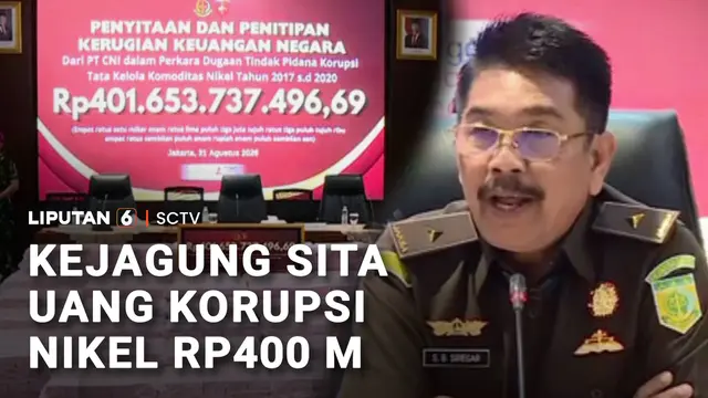 Kejagung Sita Uang Korupsi Nikel Rp400 M