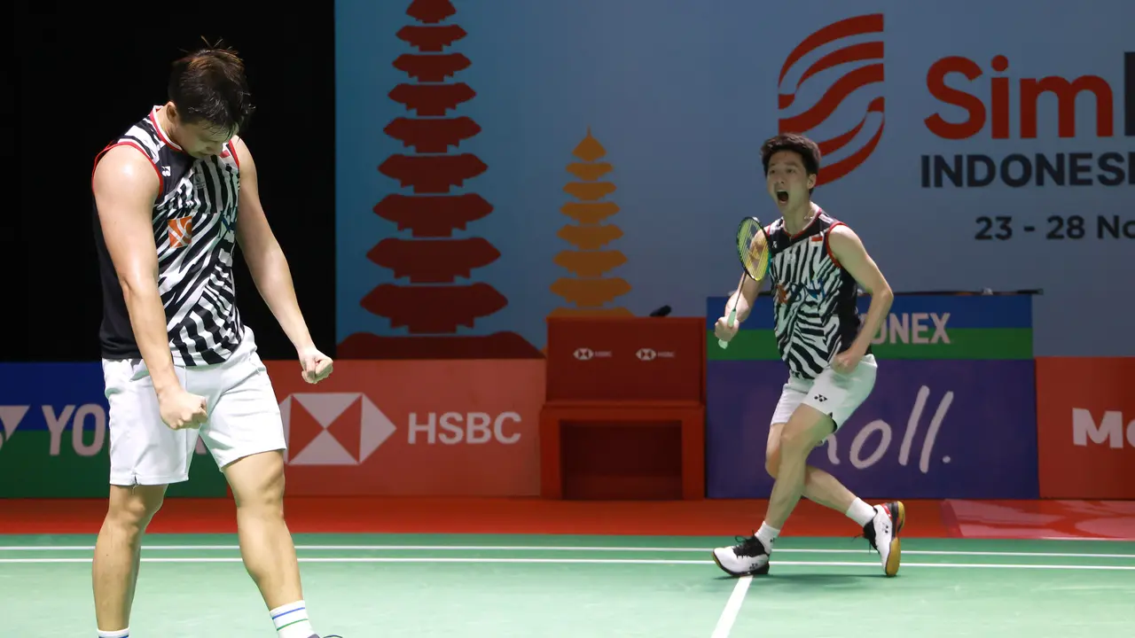 Foto: Singkirkan Wakil Korea Selatan, Kevin Sanjaya / Marcus Gideon Lolos ke Perempatfinal Indonesia Open 2021