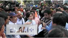 Rumah dinas pensiunan PT Kereta Api Indonesia (KAI) di Jalan Bungur Besar, Senen, Jakarta Pusat, digusur pada Kamis (14/4/2016). Warga dan petugas hampir bentrok.