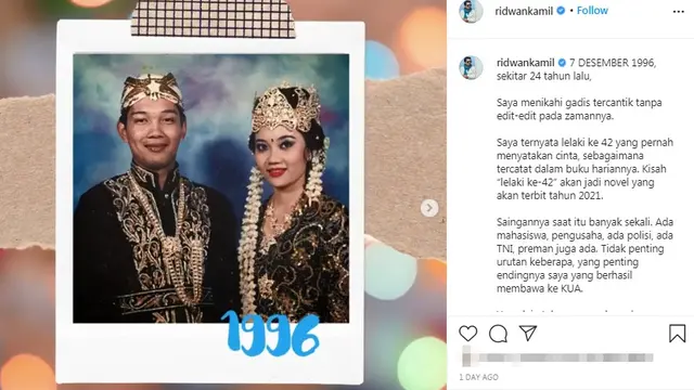 Ridwan Kamil dan Atalia Praratya