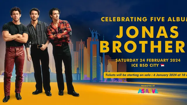 Jonas Brothers Untuk Pertama Kalinya Akan Konser di Indonesia dalam Rangkaian The Tour pada 24 Februari 2024. (ist)