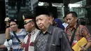 Mantan Ketua PPP, Hamzah Haz seusai menyambangi Gedung KPK, Jakarta, Kamis (8/1/2015). (Liputan6.com/Miftahul Hayat) 
