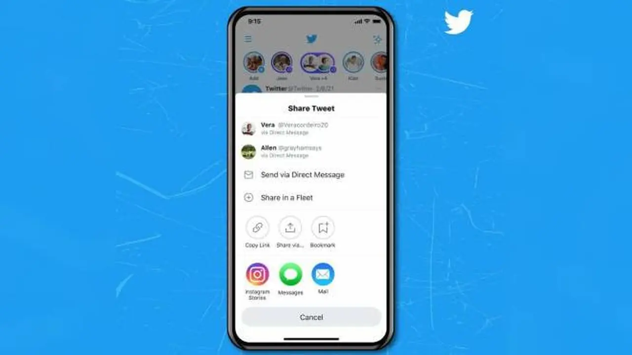 Bagikan Cuitan Twitter Langsung ke Instagram Story