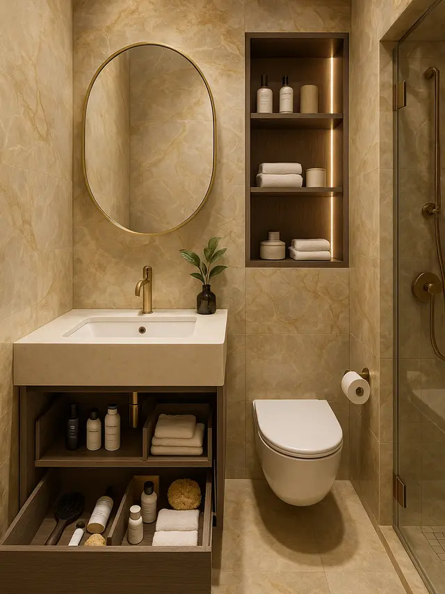 Model Kamar Mandi Kecil tapi Mewah (Image by ChatGPT)