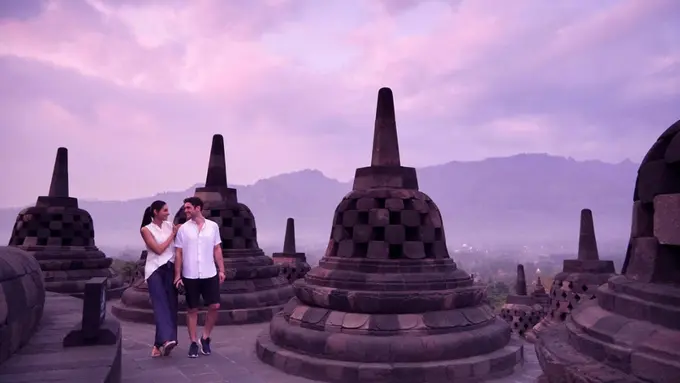 Foto salah satu keindahan Indonesia yaitu Candi Borobudur