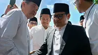 Muhaimin Iskandar, Cawapres 01, di Kota Serang, Banten. (Jumat, 02/02/2024). (Yandhi Deslatama/Liputan6.com).