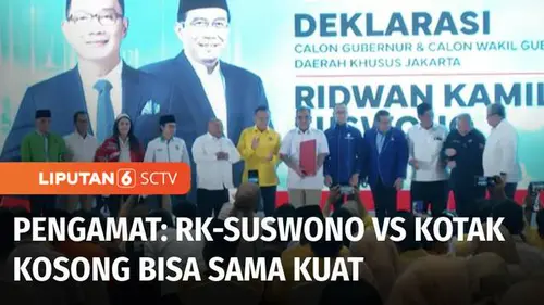 VIDEO: Sebanyak 12 Parpol Dukung RK-Suswono, PDIP Belum Tentukan Pilihan