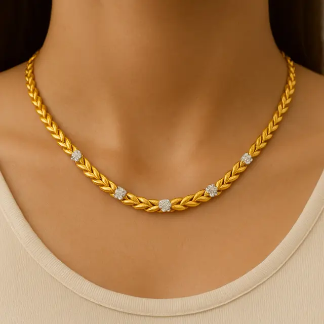 Model Kalung Emas Padi 5 Gram (Foto: ChatGPT)