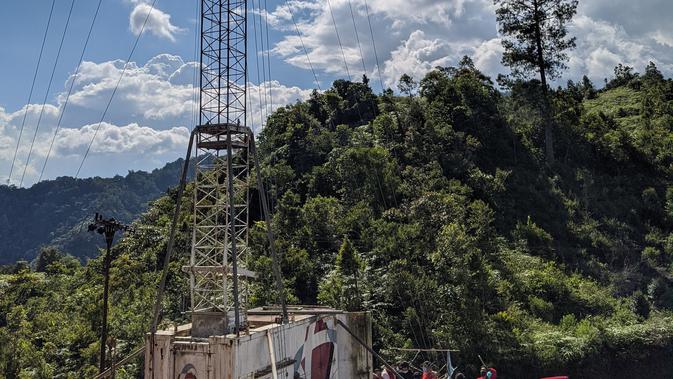 Telkomsel menggelar mobile BTS di Desa Pasiah Laweh, Sumbar (Foto: Telkomsel)