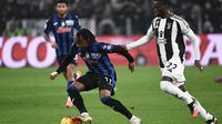 Laga antara Juventus melawan Atalanta berlangsung ketat dan sengit. (Isabella BONOTTO/AFP)