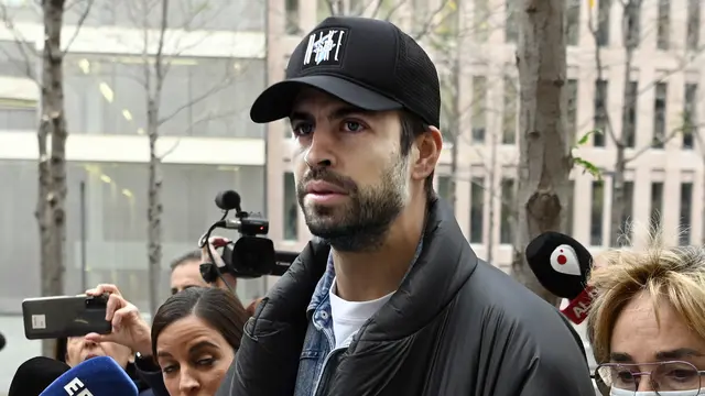 Ekspresi Gerard Pique Usai Jalani Sidang Kesepakatan Hak Asuh Anak dengan Shakira