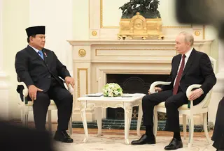 Pertemuan Empat Mata Prabowo dan Putin (Biro Pers Setpres)
