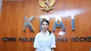 Pemeran dalam sinetron Elif Indonesia, Tsania Marwa kembali mendatangi Komisi Perlindungan Anak Indonesia (KPAI), Selasa (2/5/2017). Kedatangannya guna memberikan tambahan informasi terkait pelaporannya. (Adrian Putra/Bintang.com)