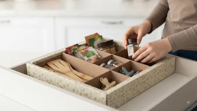 Cara Membuat Organizer Dapur dari Kardus Bekas